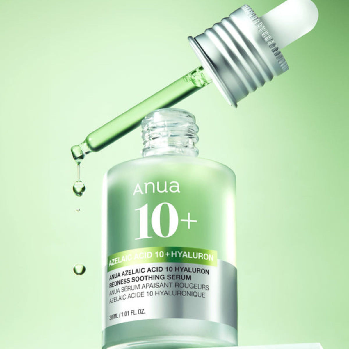 Anua Azelaic Acid 10 + Hyaluron Redness Soothing Serum – refreshing daily treatment for irritation relief and moisture barrier care