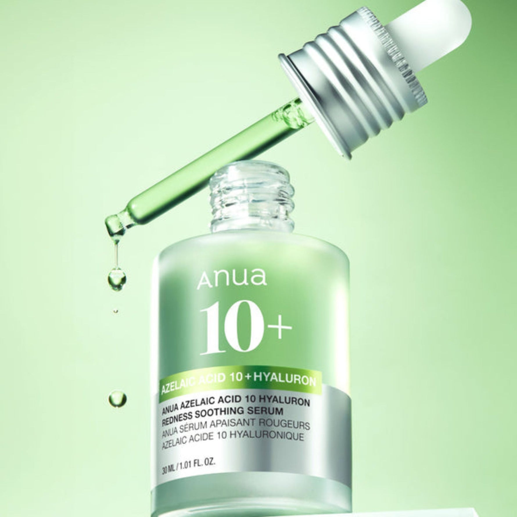 Anua Azelaic Acid 10 + Hyaluron Redness Soothing Serum – refreshing daily treatment for irritation relief and moisture barrier care