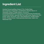 Anua Heartleaf 77 Clear Pad full ingredient list with 77% heartleaf extract, PHA, and soothing botanical extracts for pore care and exfoliation