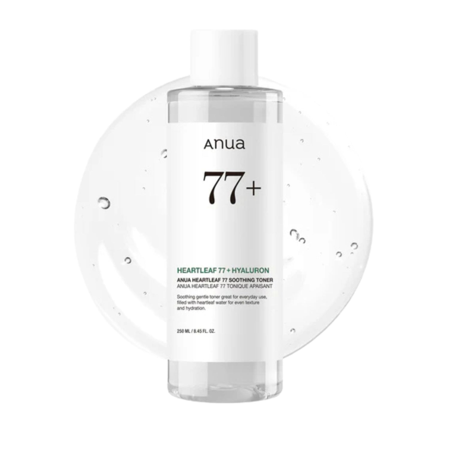 Anua Heartleaf 77% Soothing Toner — Korean skincare toner with heartleaf extract and hyaluronic acid for balanced hydration