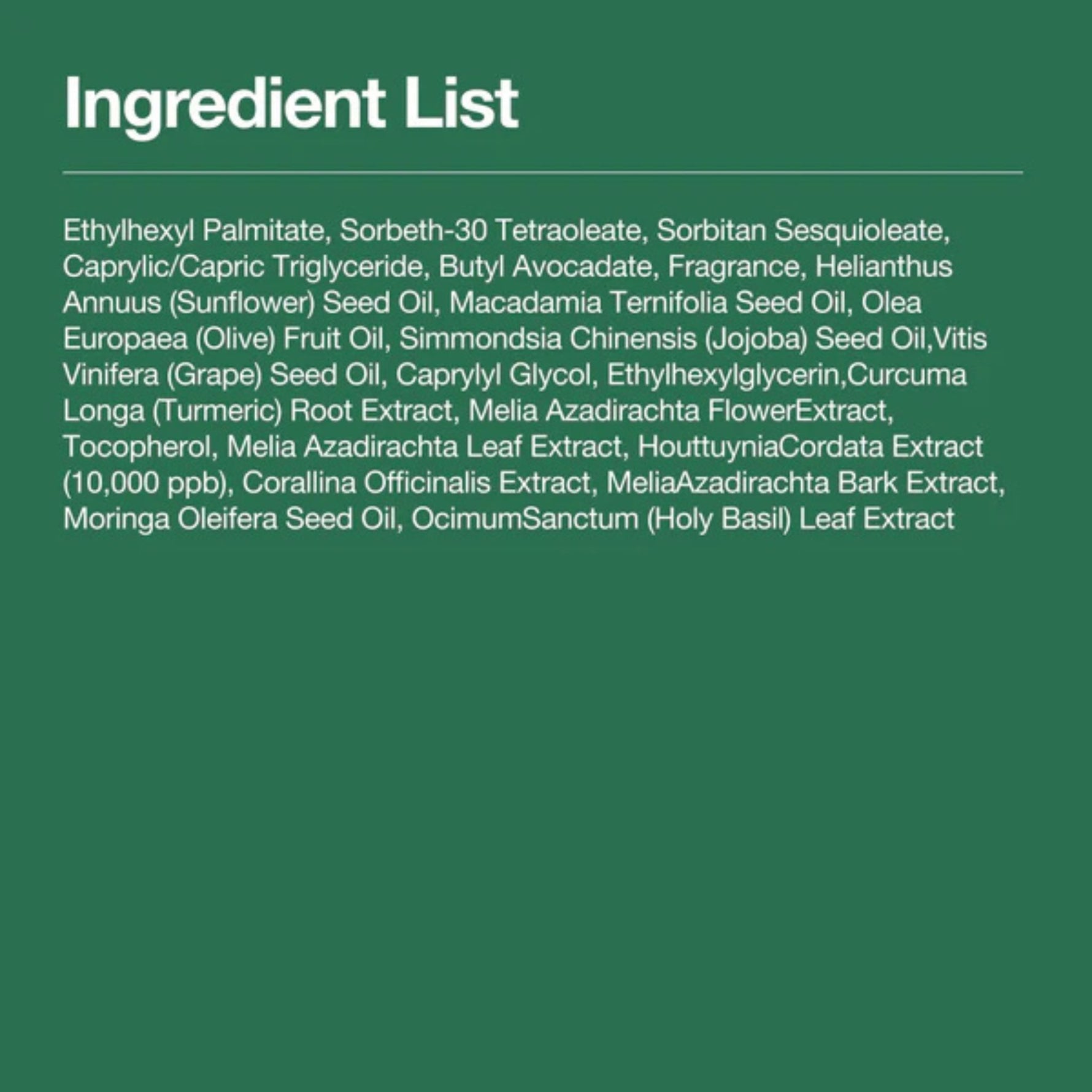 Full ingredient list of Anua Heartleaf Pore Control Cleansing Oil including heartleaf extract, jojoba oil, sunflower seed oil, and turmeric root extrac