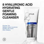 Anua Hyaluronic Acid Hydrating Gentle Foaming Cleanser – non-stripping Korean cleanser to hydrate skin, balance sebum, and strengthen the skin barrier.