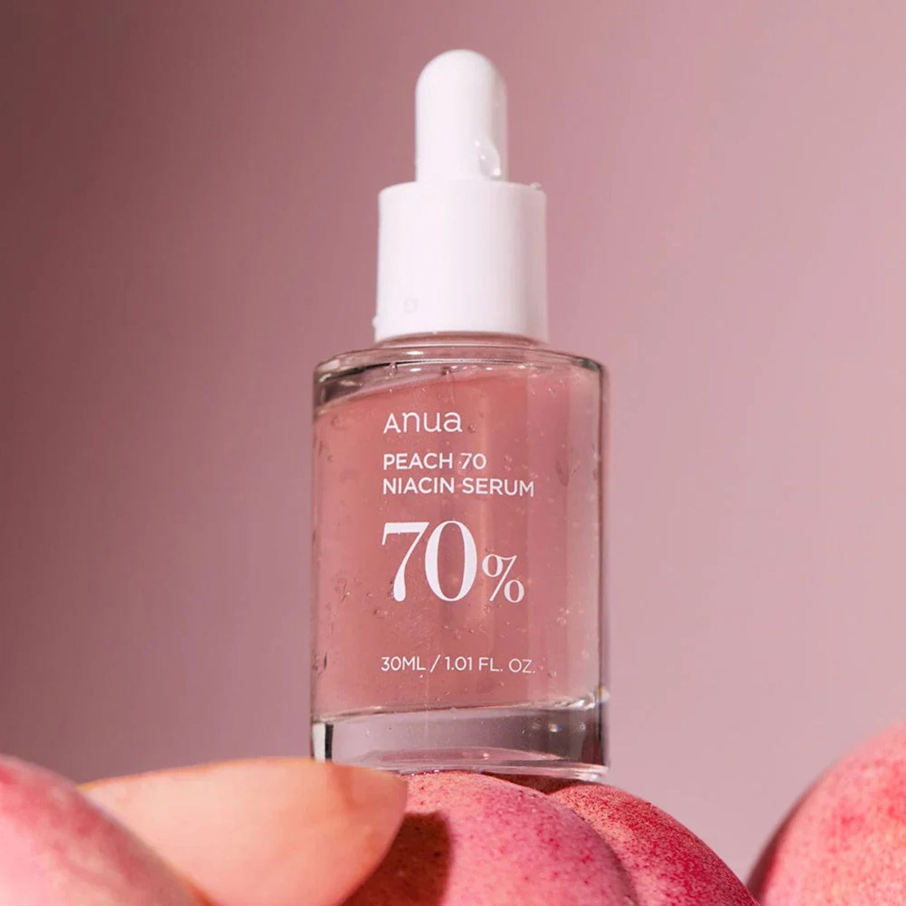 Anua Peach 70 Niacinamide Serum Korean brightening serum with peach extract for glowing skin