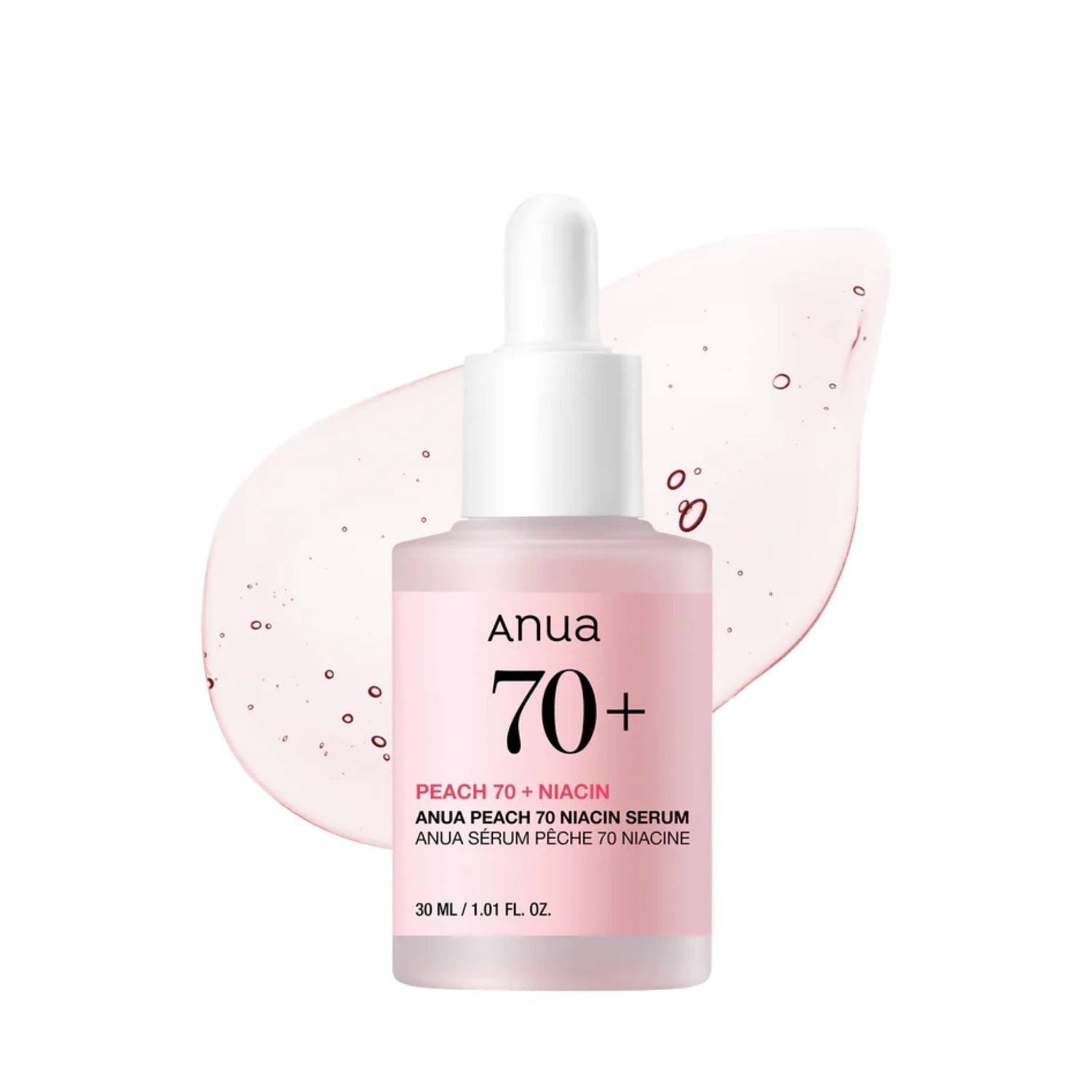Anua Peach 70 Niacinamide Serum Korean brightening serum for dull uneven skin tone