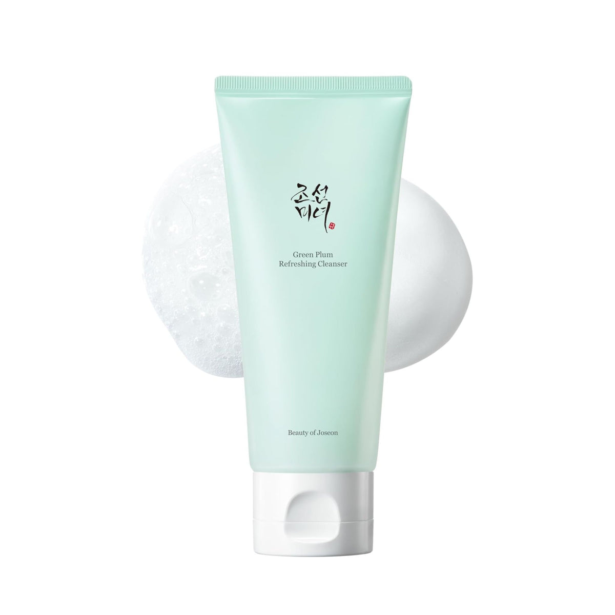 Beauty of Joseon Green Plum Refreshing Cleanser with foamy bubbles – Hydrating hypoallergenic cleanser that deeply cleanses without stripping skin barrier.