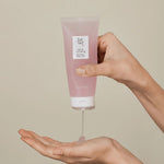 Applying Beauty of Joseon Red Bean Water Gel onto hand with lightweight hydrating gel texture