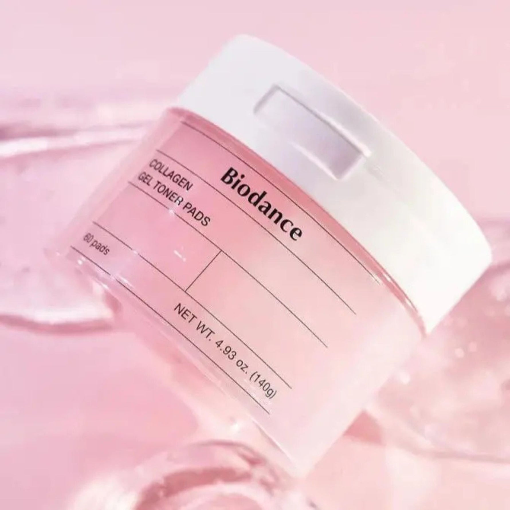 Biodance Collagen Gel Toner Pads enriched with collagen, ceramides and hyaluronic acid for dry and dehydrated skin