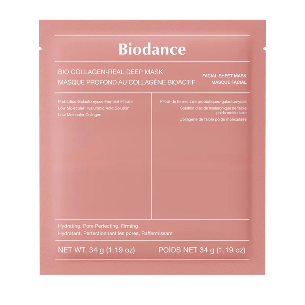 Biodance Bio Collagen Real Deep Mask – collagen-infused sheet mask for pore-perfecting, firming, and moisturizing care