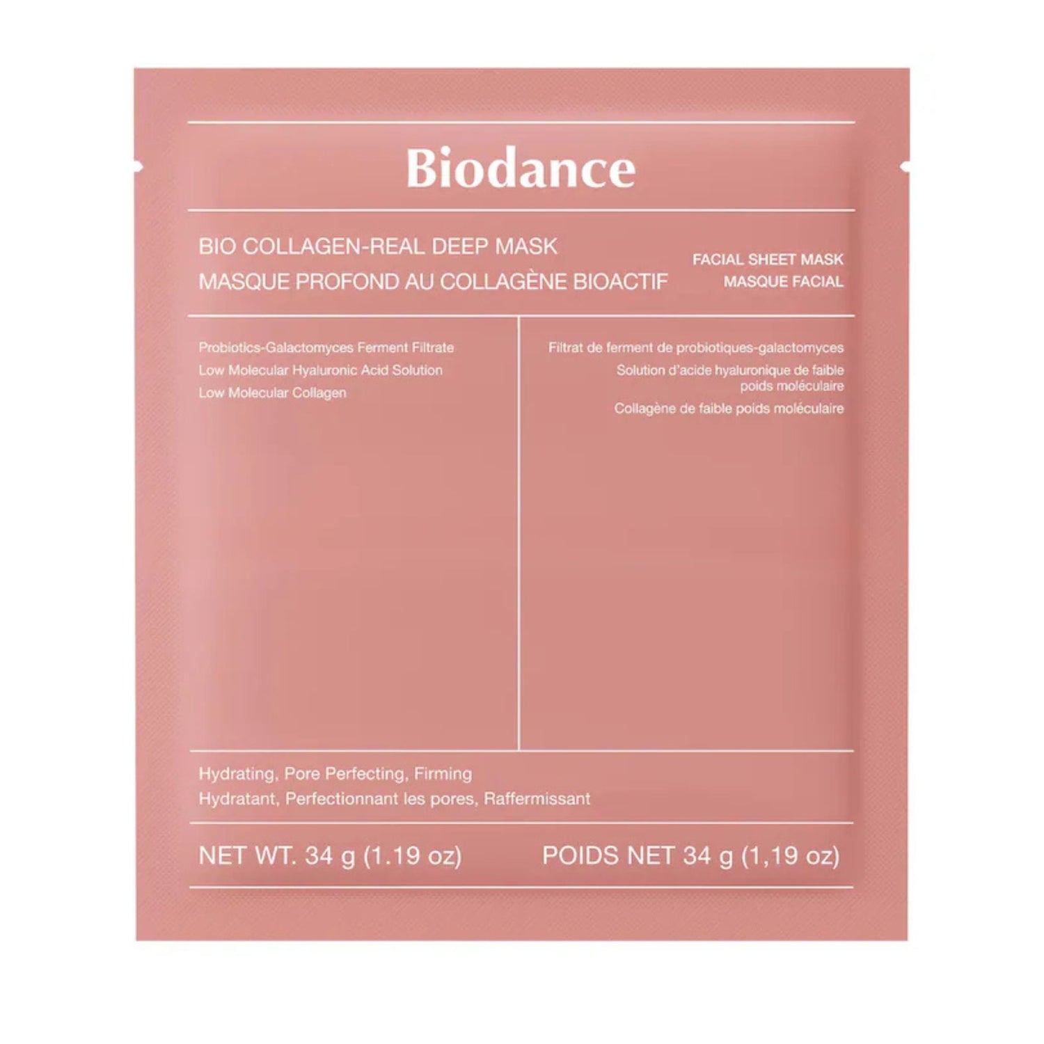 Biodance Bio Collagen Real Deep Mask – collagen-infused sheet mask for pore-perfecting, firming, and moisturizing care