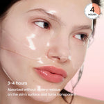 Biodance Bio Collagen Real Deep Mask – ultra-adhesive hydrogel sheet turning transparent as it absorbs into the skin