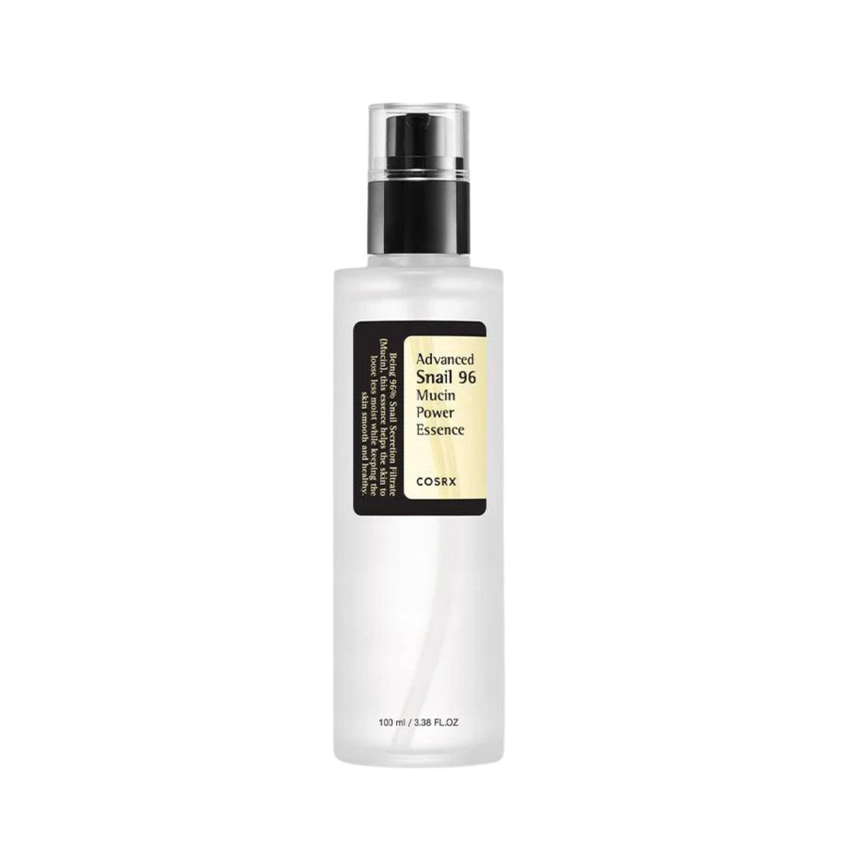 COSRX Advanced Snail 96 Mucin Power Essence 100ml – lightweight hydrating Korean essence with 96% snail mucin for glowing, plump, repaired skin.