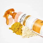 Dr.Melaxin Kojic Acid Turmeric Spray bottle with turmeric powder – K-beauty body exfoliating spray for smoother, brighter-looking skin