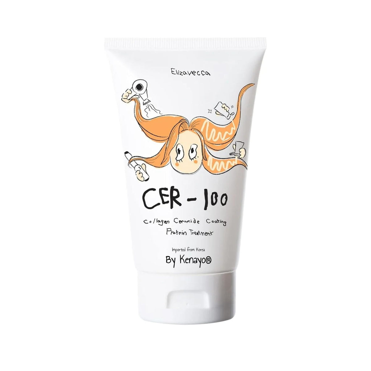 Elizavecca CER-100 Collagen Ceramide Coating Protein Treatment – Korean hair mask for dry, damaged hair