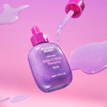 Eqqualberry Bakuchiol Plumping Serum dropper releasing lightweight purple formula — Korean retinol alternative serum for firming and hydration.