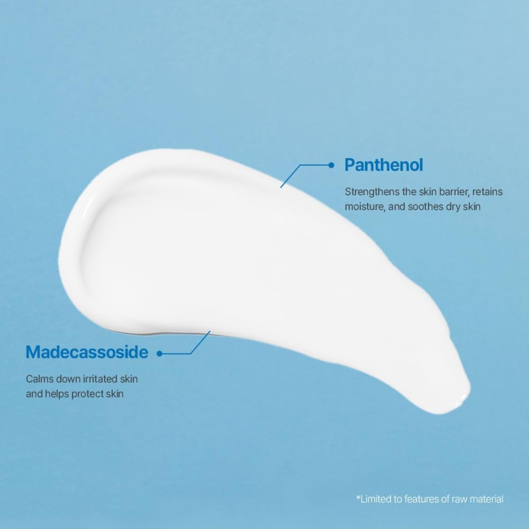 Etude House Soon Jung 2x Barrier Intensive Cream swatch with Panthenol and Madecassoside ingredients for soothing, moisturizing, and strengthening skin barrier