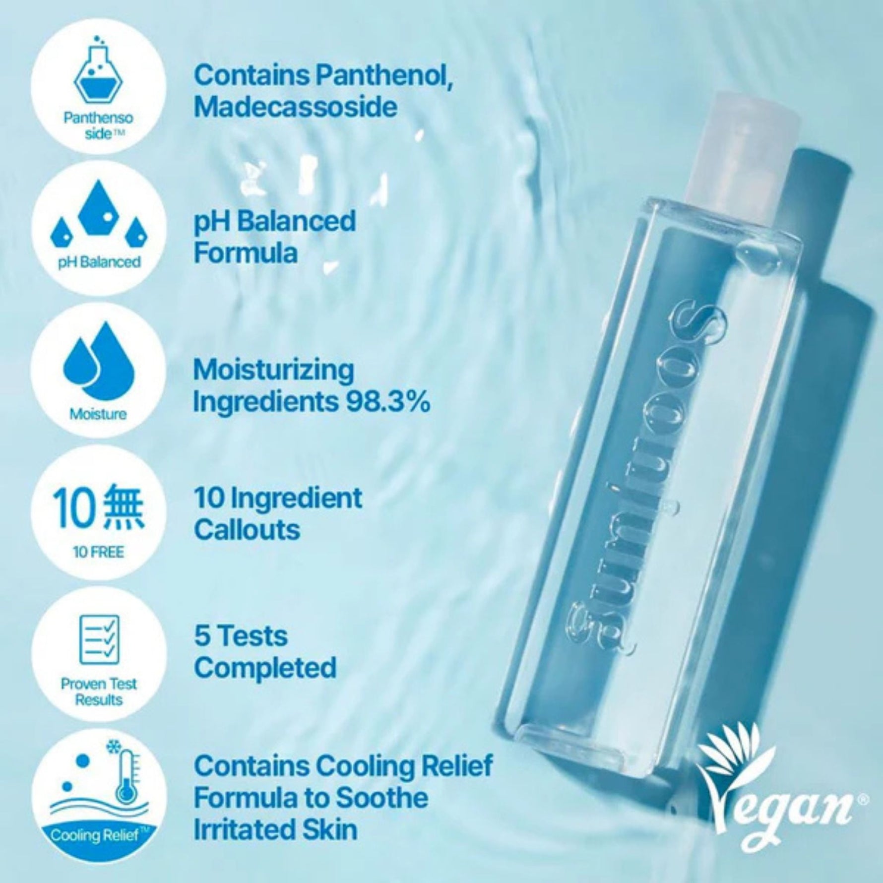 Soon Jung pH 5.5 Relief Toner — vegan soothing toner with 98.3% moisturizing ingredients and cooling relief formula