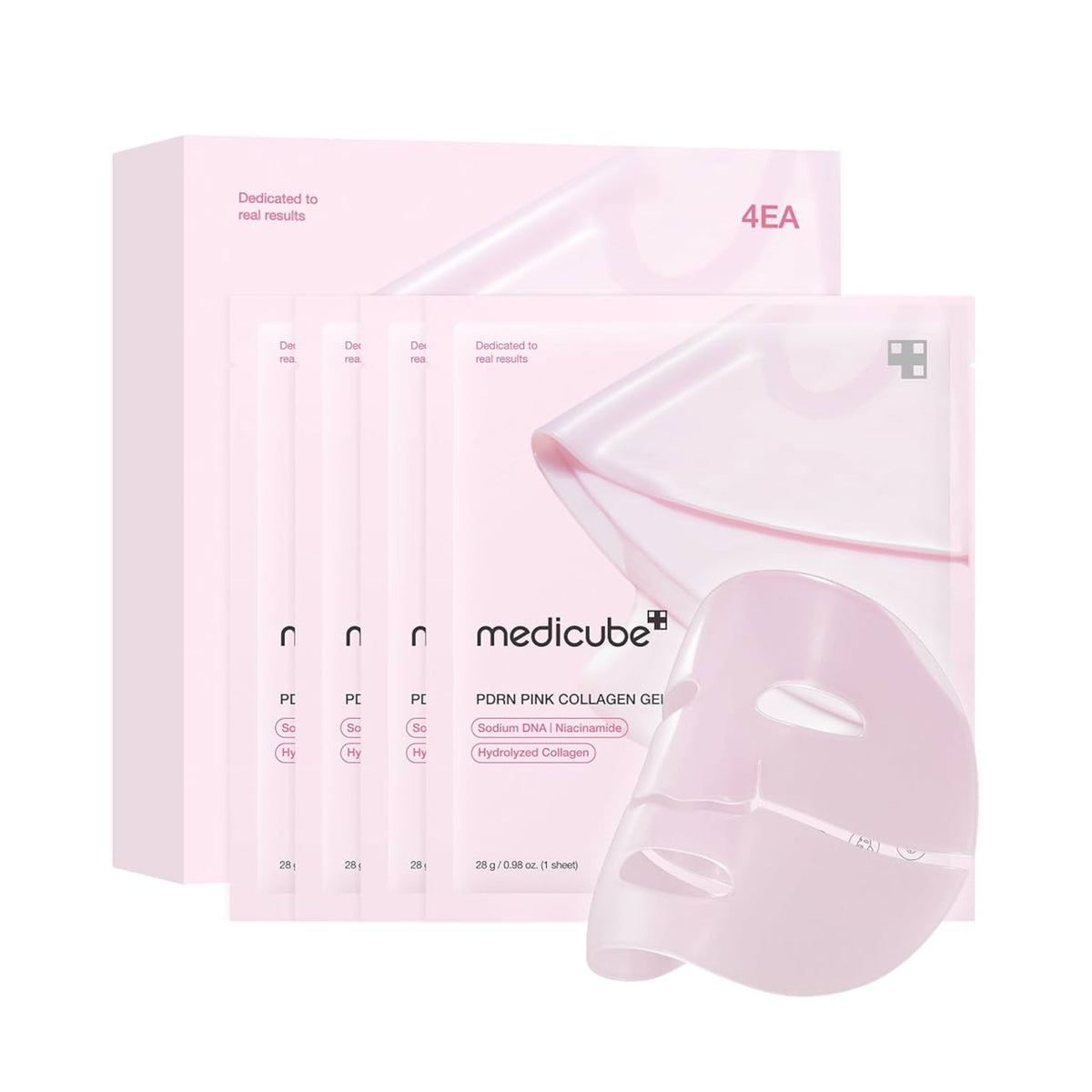 Medicube PDRN Pink Collagen Gel Mask Korean hydrating sheet mask with collagen and niacinamide