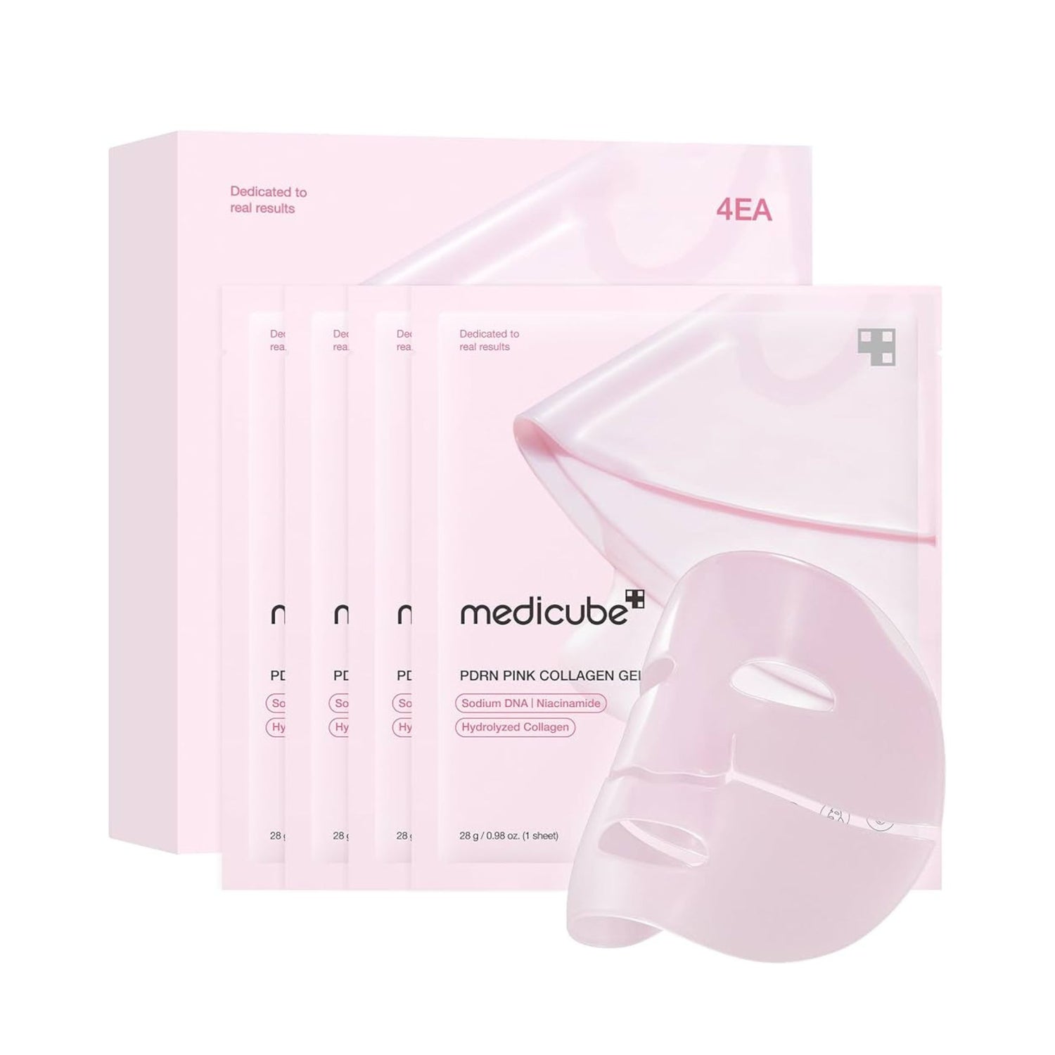 Medicube PDRN Pink Collagen Gel Mask Korean hydrating sheet mask with collagen and niacinamide