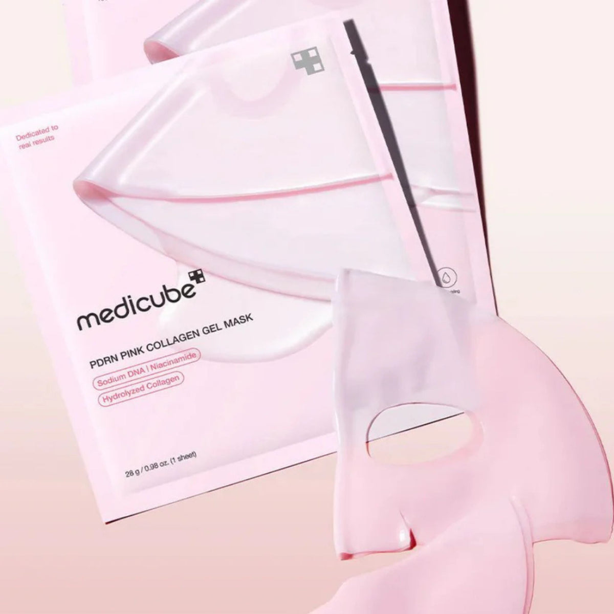 Medicube collagen gel face mask Korean skincare with niacinamide and hydrolyzed collagen