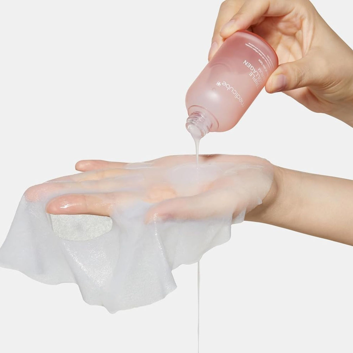 Medicube Collagen Lifting Mask – essence-soaked vegan sheet mask infused with triple collagen for firming and hydration