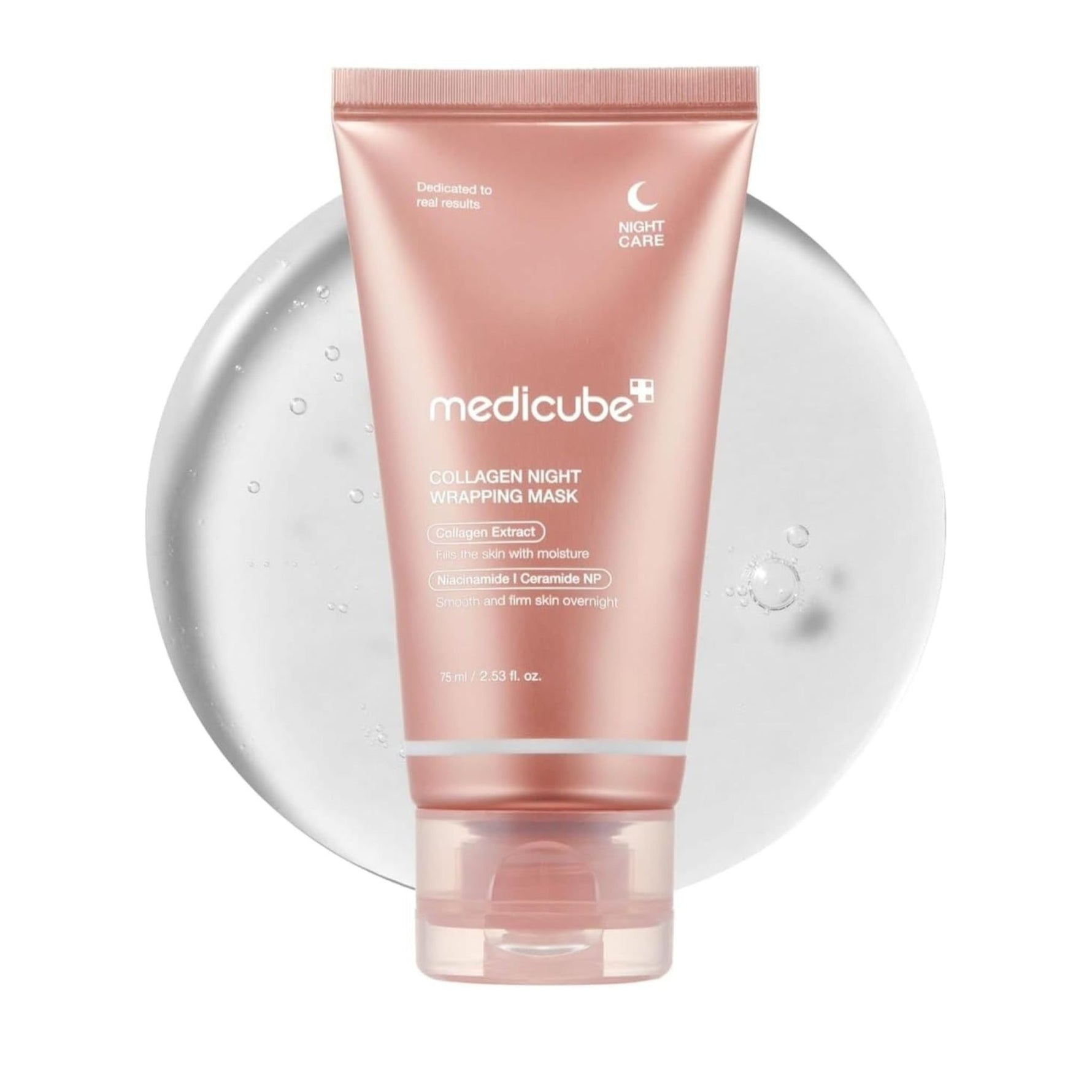 Medicube Collagen Night Wrapping Mask – overnight peel-off mask with collagen, niacinamide, and ceramide for firm, hydrated skin