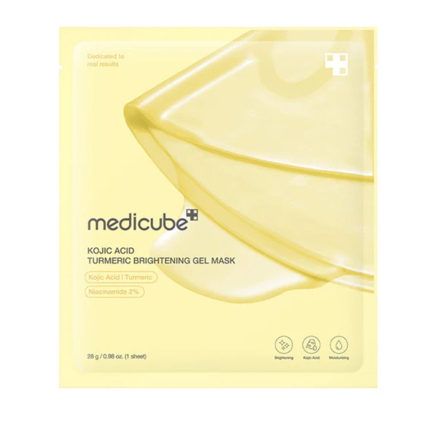 Medicube Kojic Acid Turmeric Brightening Gel Mask – brightening face mask with kojic acid, turmeric, and 2% niacinamide