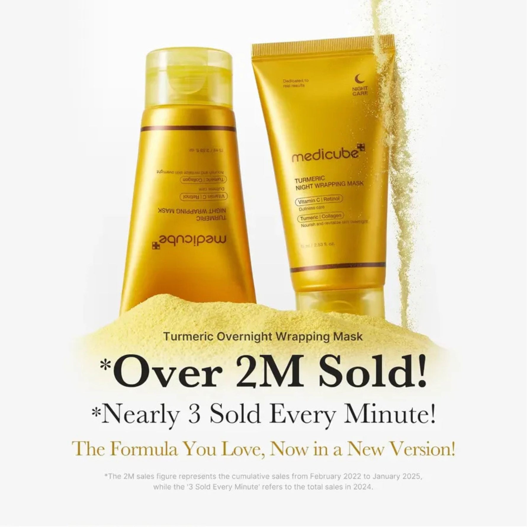 Medicube Turmeric Night Wrapping Mask Korean overnight treatment mask for brightening uneven skin tone and improving dull-looking skin