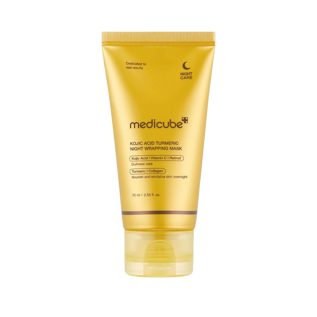 Medicube Kojic Acid Turmeric Night Wrapping Mask Korean sleeping mask for pigmentation, dullness, and overnight skin radiance