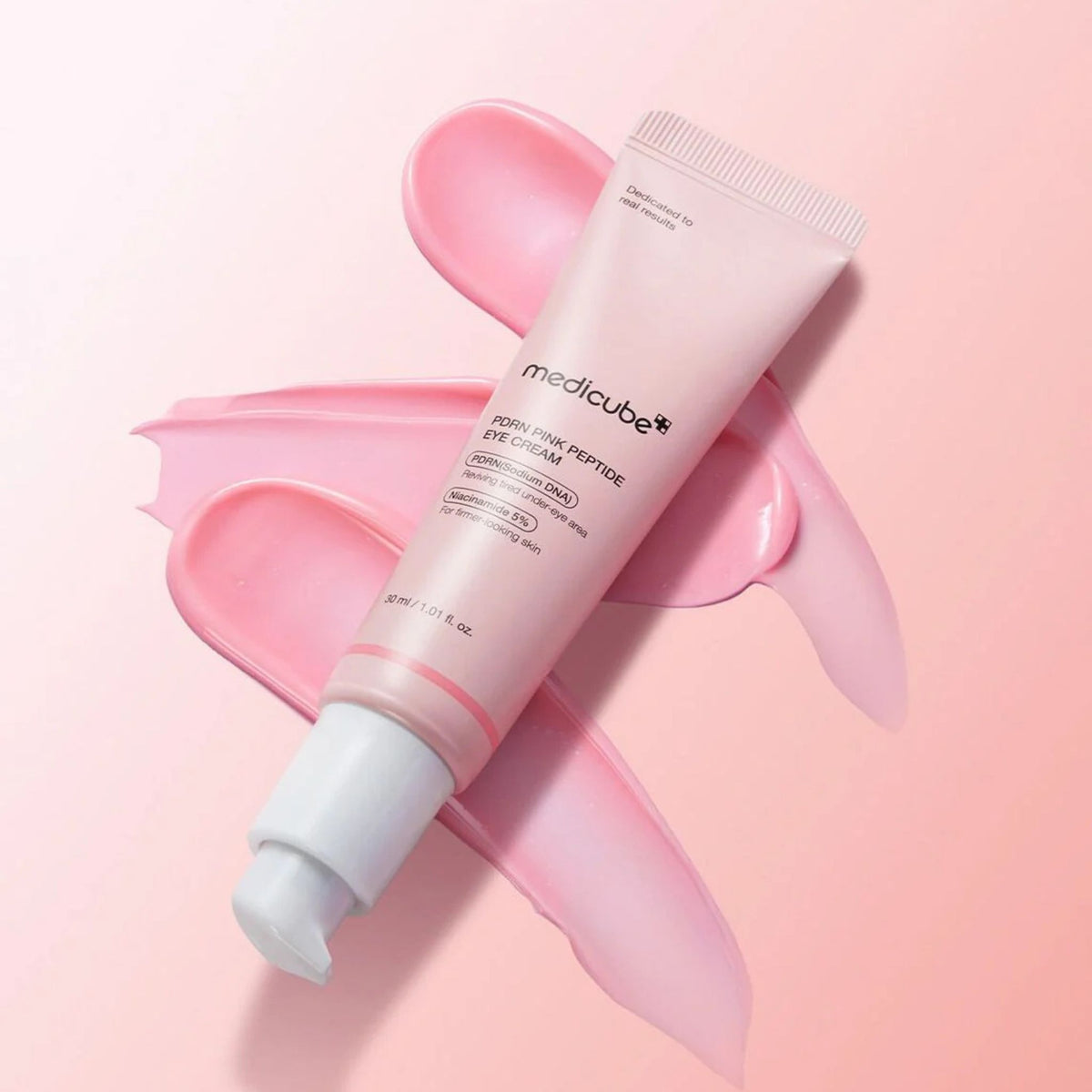 Medicube PDRN Pink Peptide Eye Cream Korean eye cream for firming and brightening under eyes