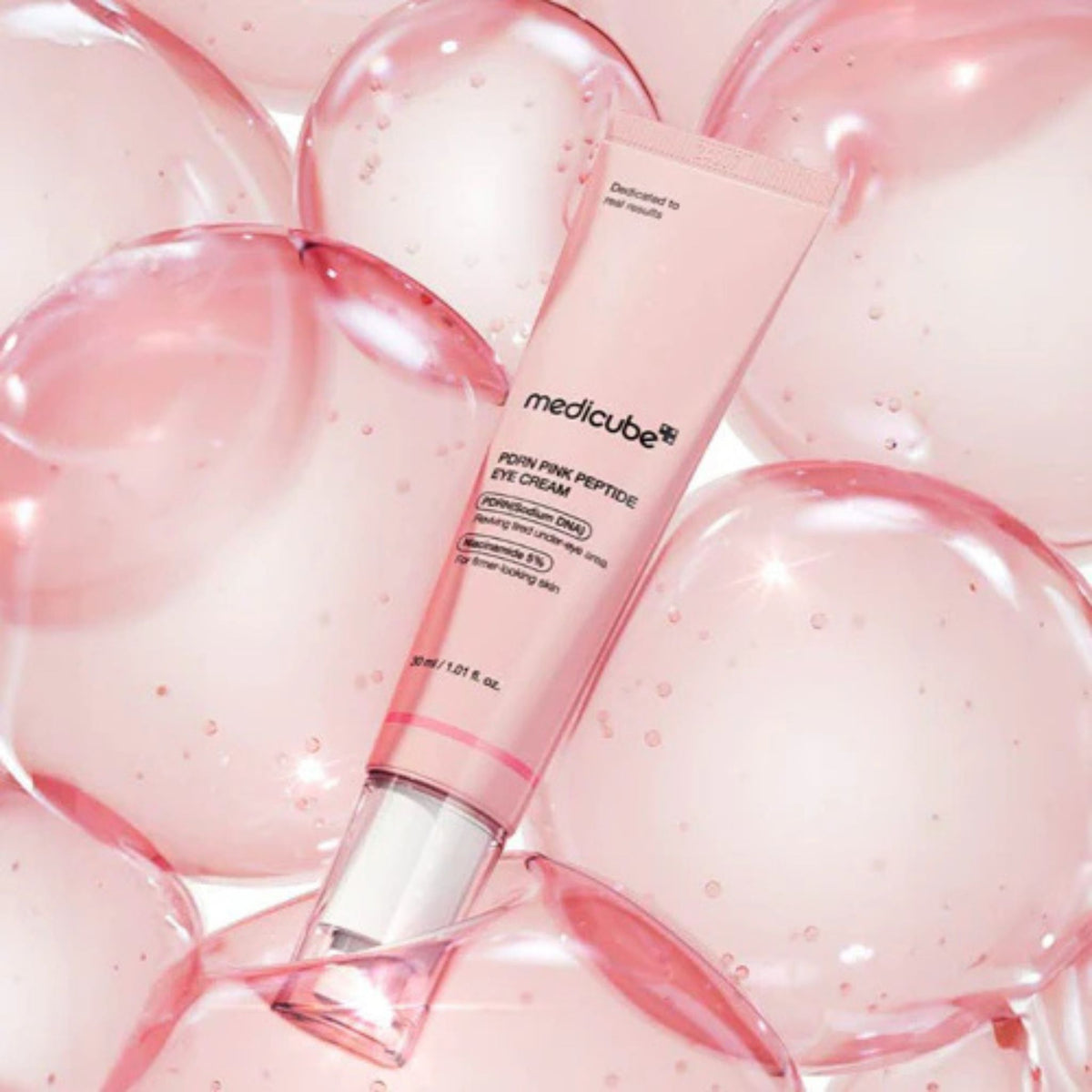 Medicube pink peptide eye cream hydrating eye treatment for dark circles