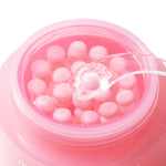 Medicube PDRN Pink Collagen Capsule Cream texture with collagen capsules Korean firming moisturizer