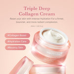 Medicube Triple Collagen Cream Korean hydration cream with collagen and niacinamide for firmer, bouncier, and radiant-looking skin