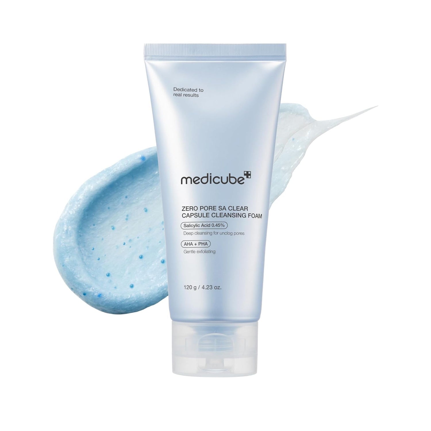 Medicube Zero Pore SA Clear Capsule Cleansing Foam Korean pore cleanser with salicylic acid for oily, acne-prone, and clogged pore skin