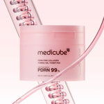 Medicube PDRN Pink Collagen Toning Gel Toner Pad with PDRN collagen and niacinamide for glowing healthy looking skin
