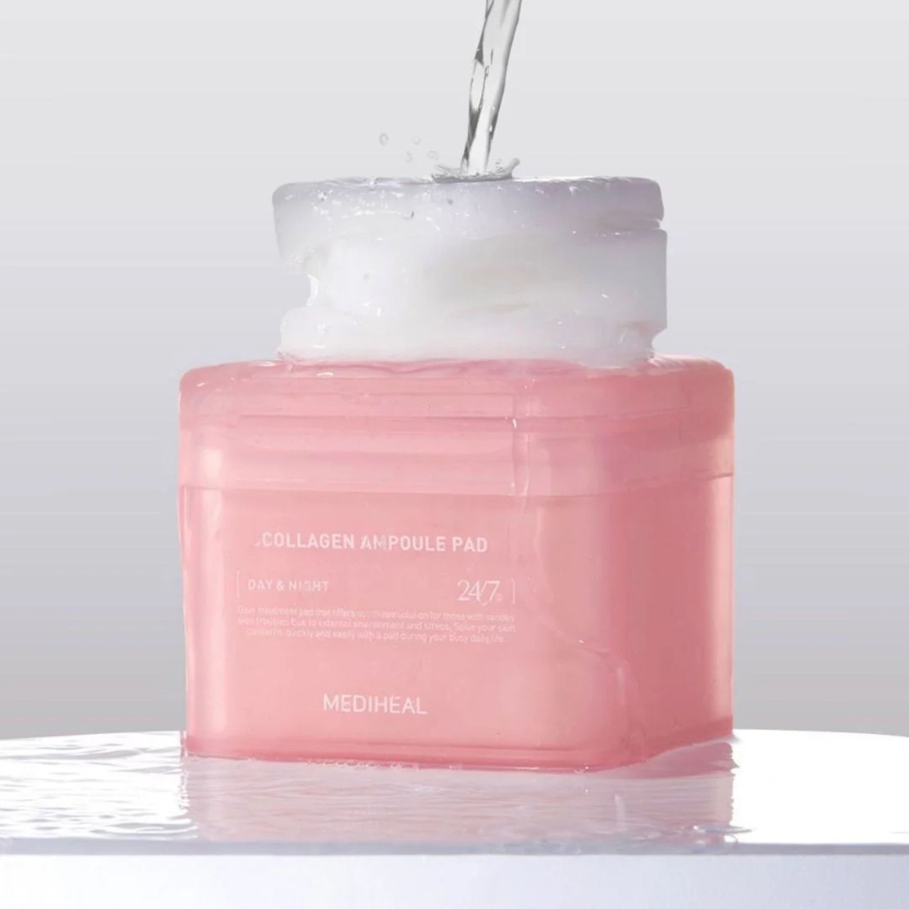 Mediheal Collagen Ampoule Pad — hydrating and firming toner pads infused with collagen for smooth, glowing skin