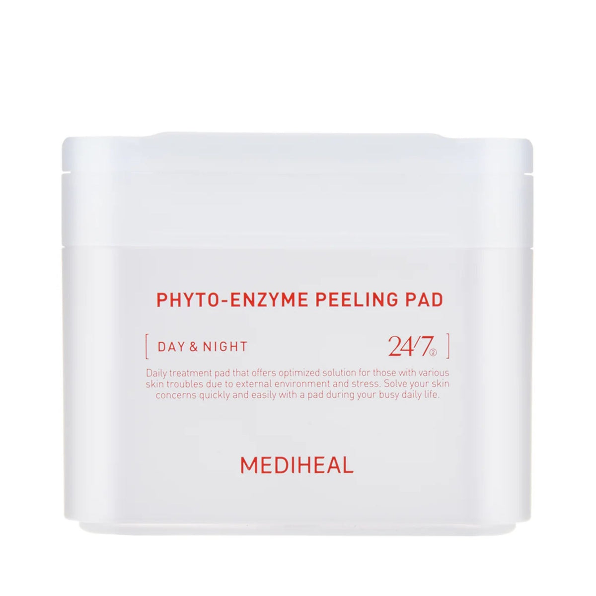 Mediheal Phyto-Enzyme Peeling Pad — Korean exfoliating toner pads with papaya enzyme and plant extracts for clear skin