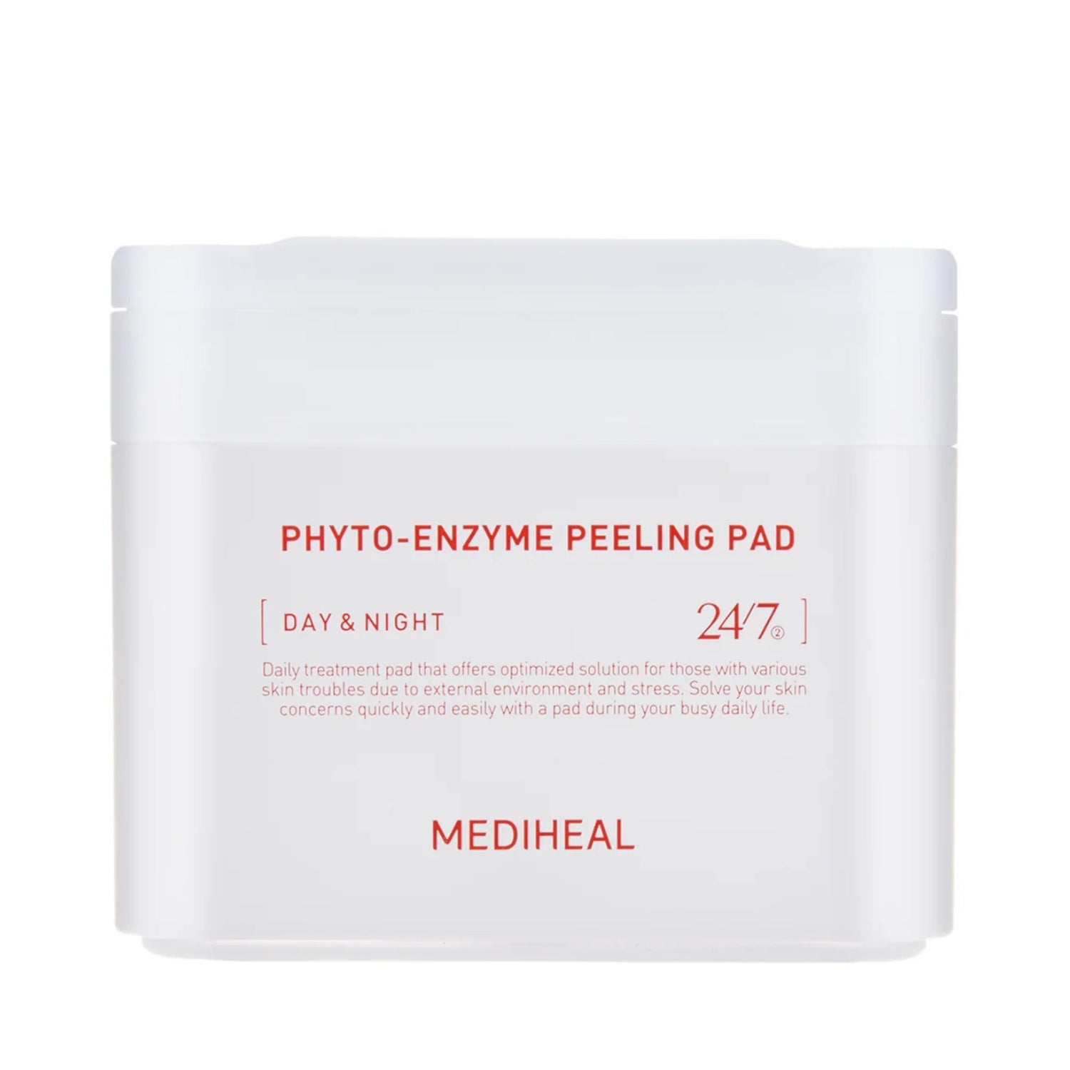 Mediheal Phyto-Enzyme Peeling Pad — Korean exfoliating toner pads with papaya enzyme and plant extracts for clear skin