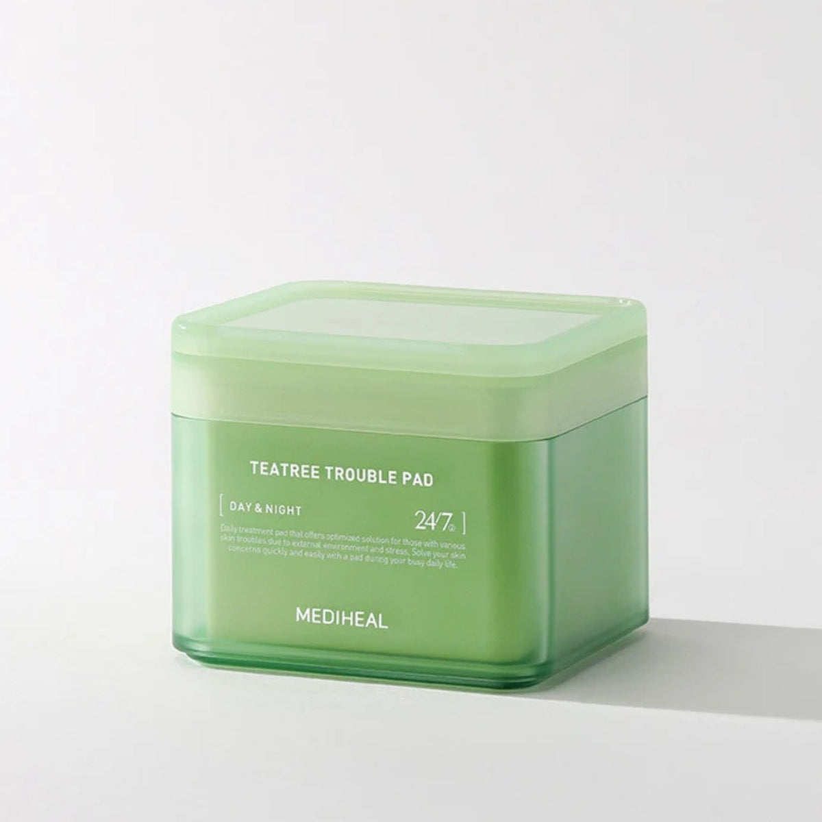 Mediheal Tea Tree Trouble Pad — calming Korean skincare pads to control excess oil and reduce redness