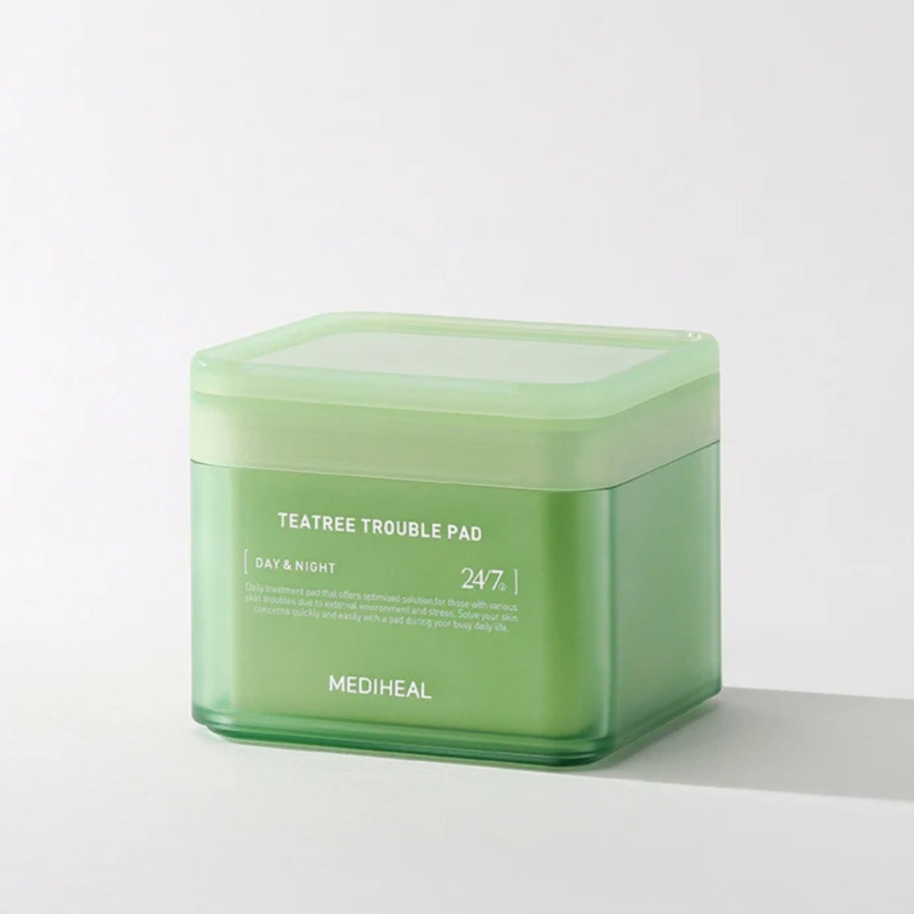 Mediheal Tea Tree Trouble Pad — calming Korean skincare pads to control excess oil and reduce redness