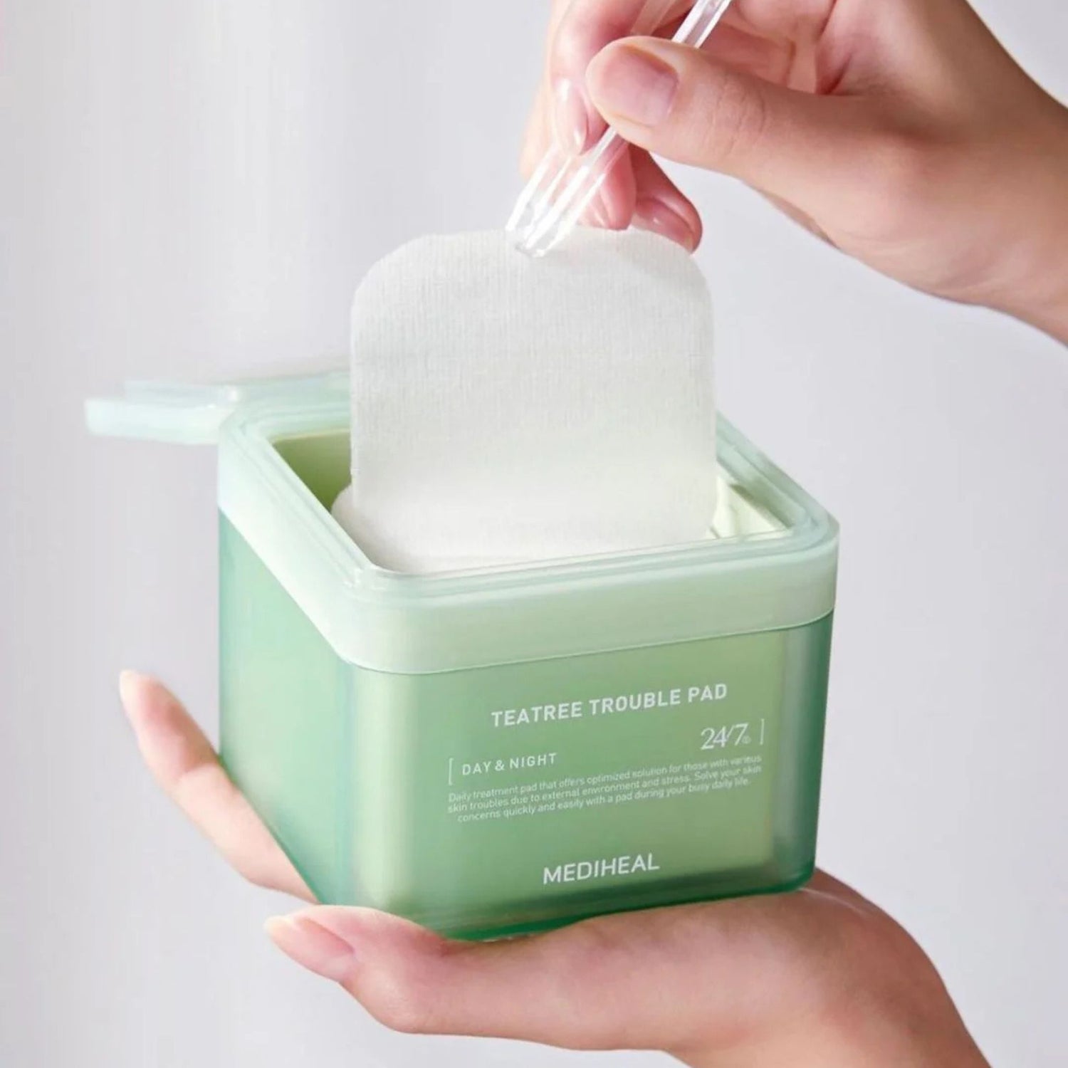 Mediheal Tea Tree Trouble Pad — gentle exfoliating toner pads for blemish-prone and sensitive skin