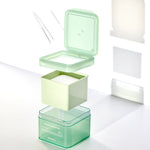 Mediheal Tea Tree Trouble Pad — clean and convenient skincare pad design with hygienic container and tweezers