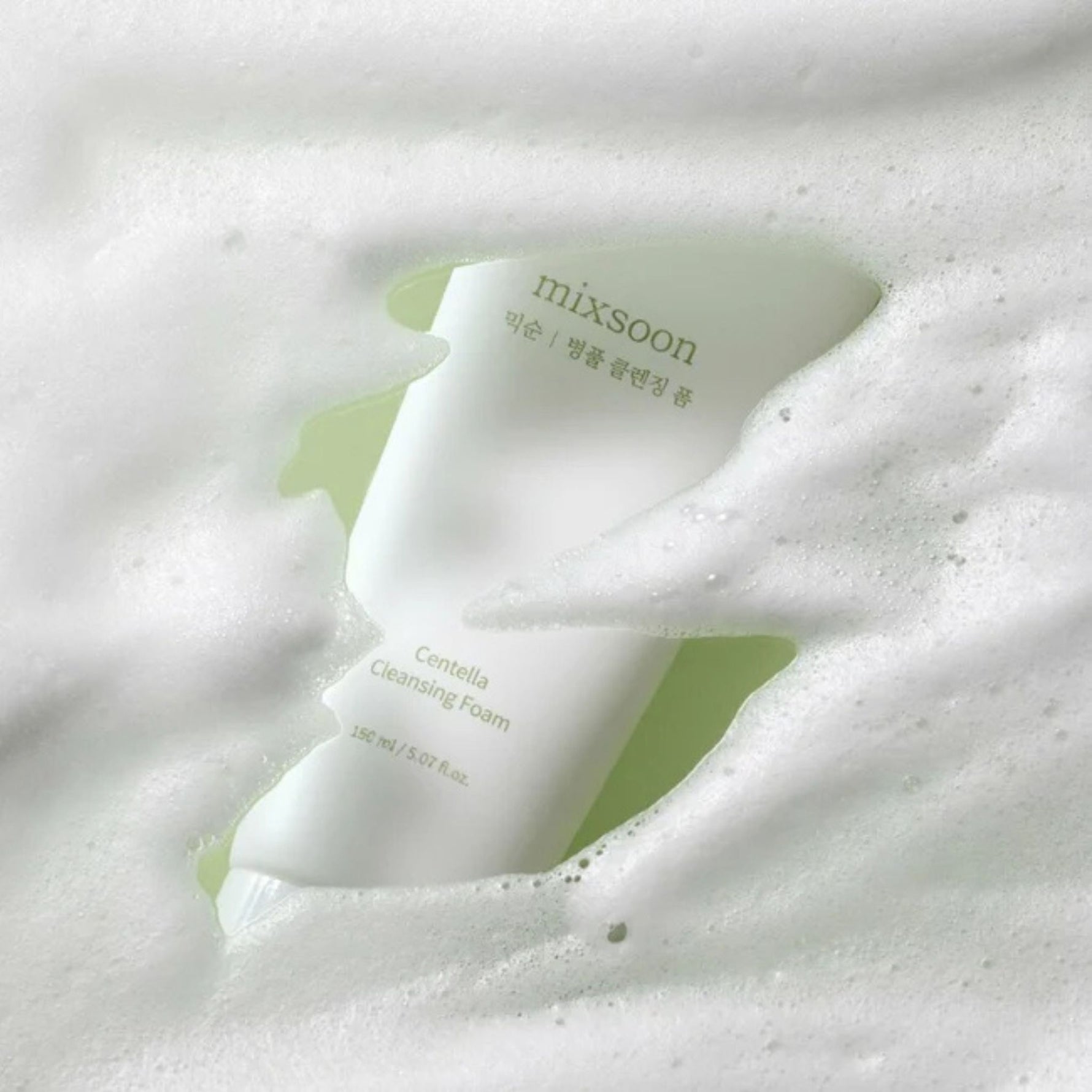 Mixsoon Centella Cleansing Foam – low-pH cica cleanser with calming centella extract and rich microfoam