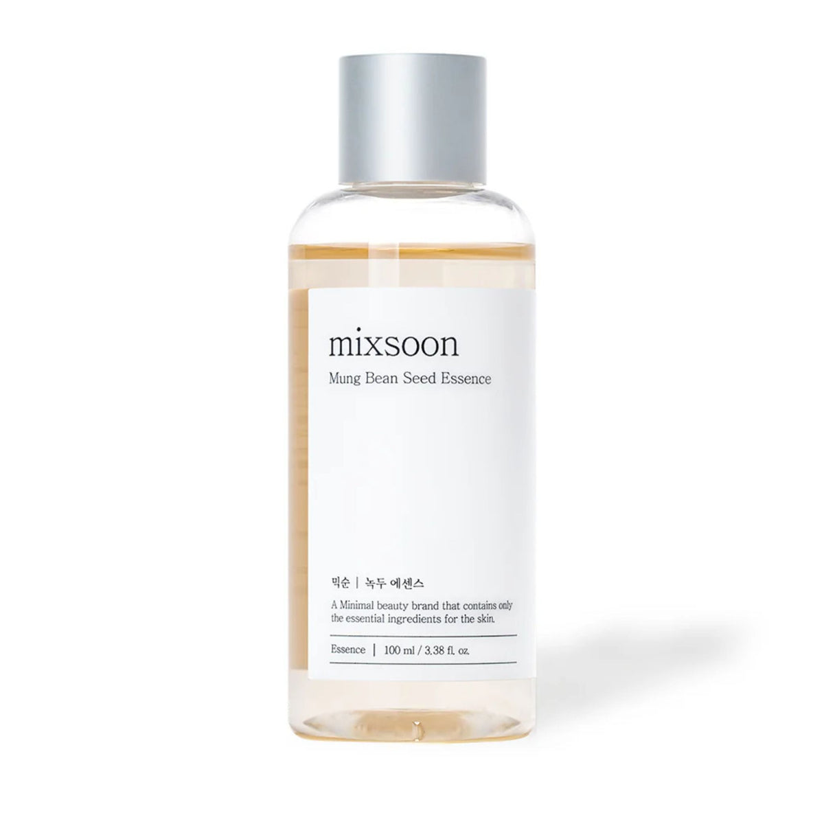 Mixsoon Mung Bean Seed Essence 100ml – minimal skincare essence for calming, clarifying, and hydrating the skin”