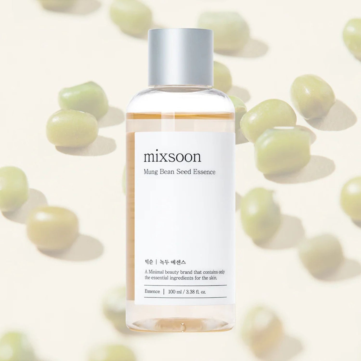 Mixsoon Mung Bean Seed Essence with mung beans – Korean vegan essence for skin purification and soothing care