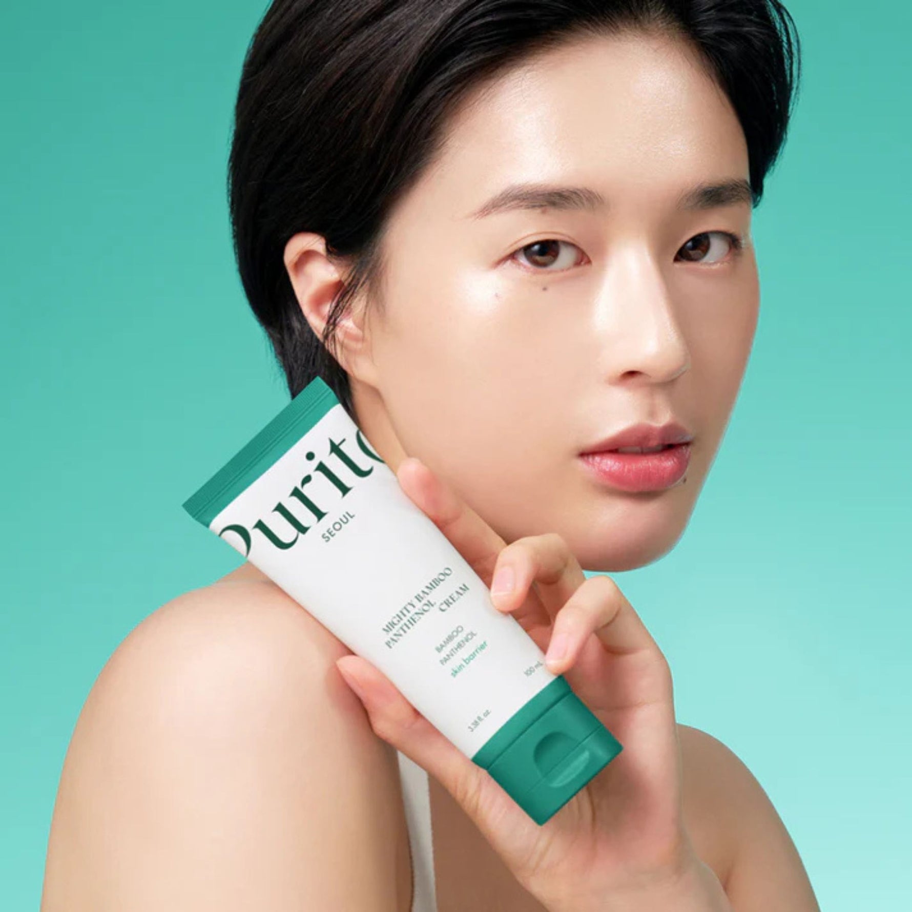 Purito Mighty Bamboo Panthenol Cream – Korean moisturizer for deep hydration and glowing skin