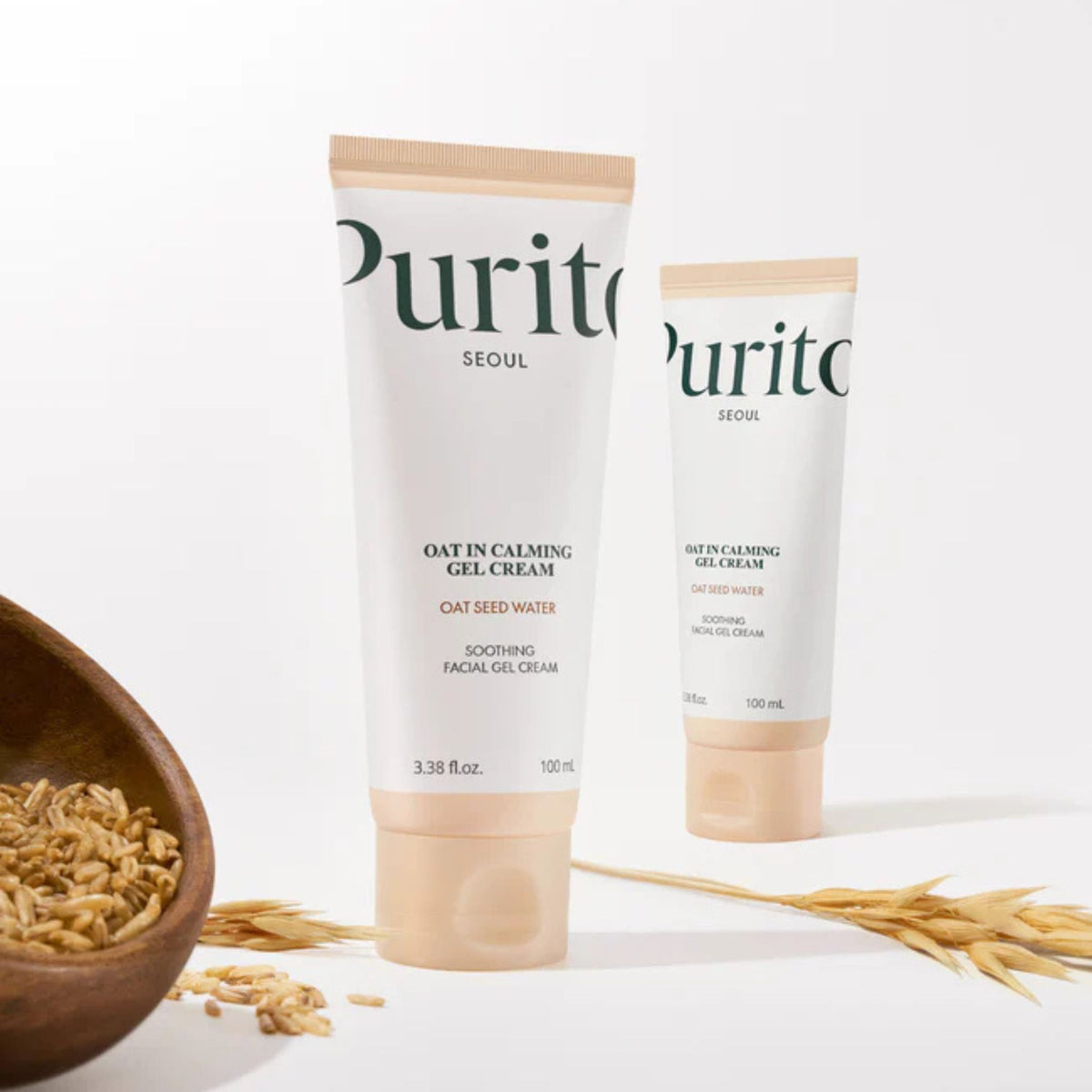 Purito Oat-In Calming Gel Cream – gentle facial gel cream formulated with nourishing oat seed water