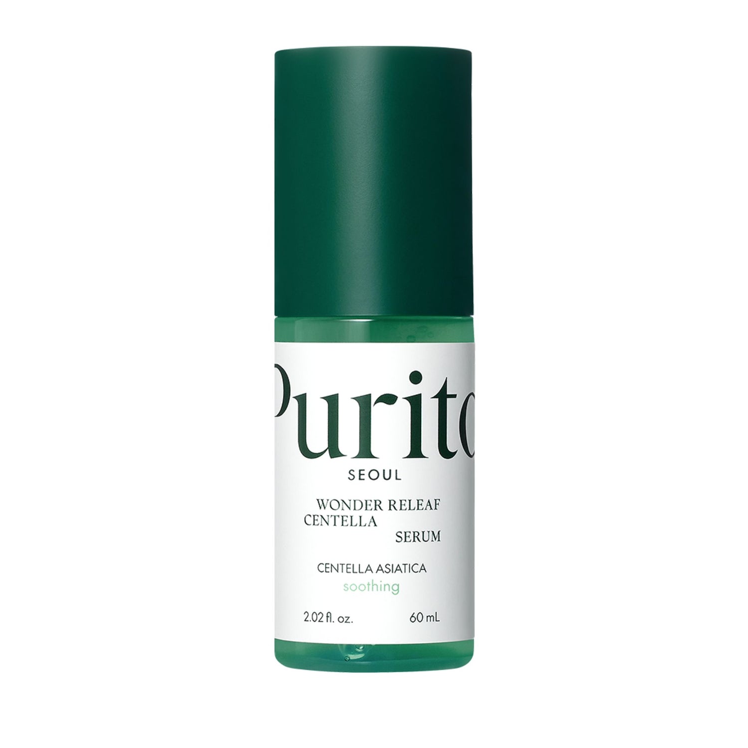 Purito Wonder Releaf Centella Serum 60 ml — vegan K-beauty soothing serum for hydrated and healthy skin