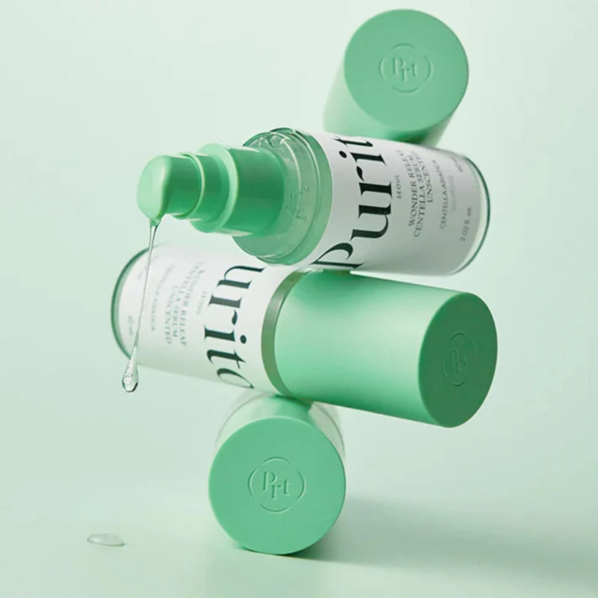 Purito Wonder Releaf Centella Unscented Serum — lightweight Korean calming serum with Centella Asiatica and soothing hydration