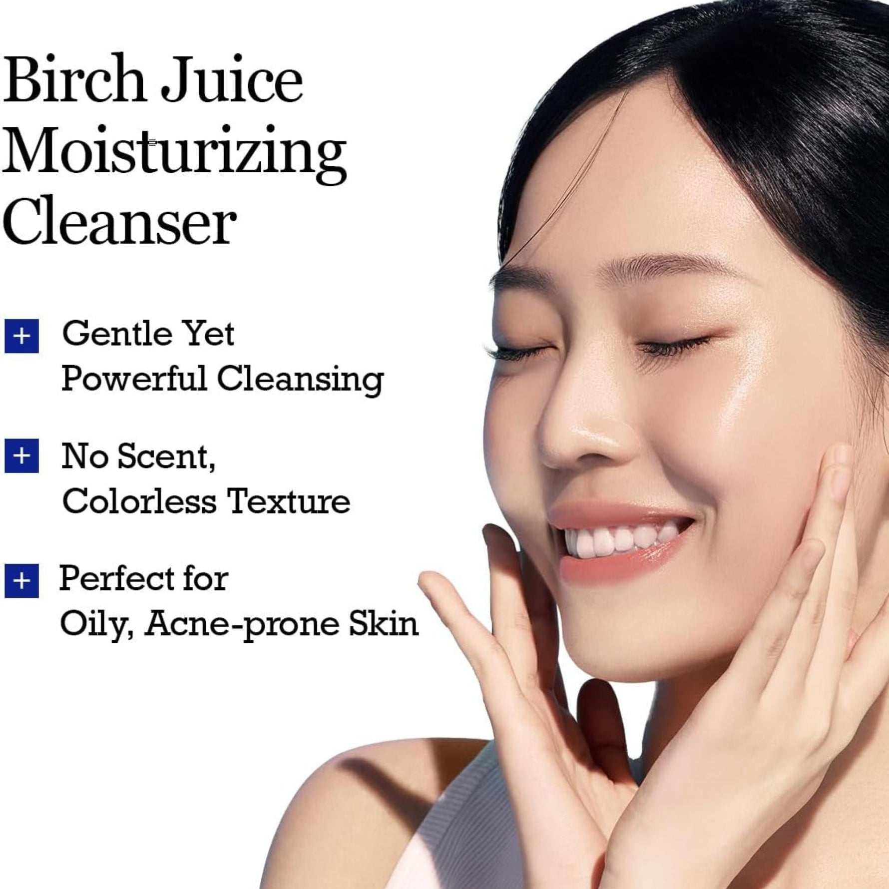 Round Lab Birch Juice Moisturizing Cleanser – gentle fragrance-free face wash for oily and acne-prone skin