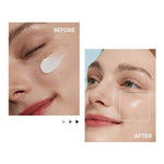 Before and after results of Round Lab Birch Juice Moisturizing Cream showing smooth, hydrated, and radiant skin